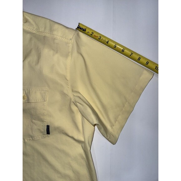Columbia PFG Yellow Vented Shirt Men's Short Sleeve Size XXL 2TG UV protection - Picture 7 of 9
